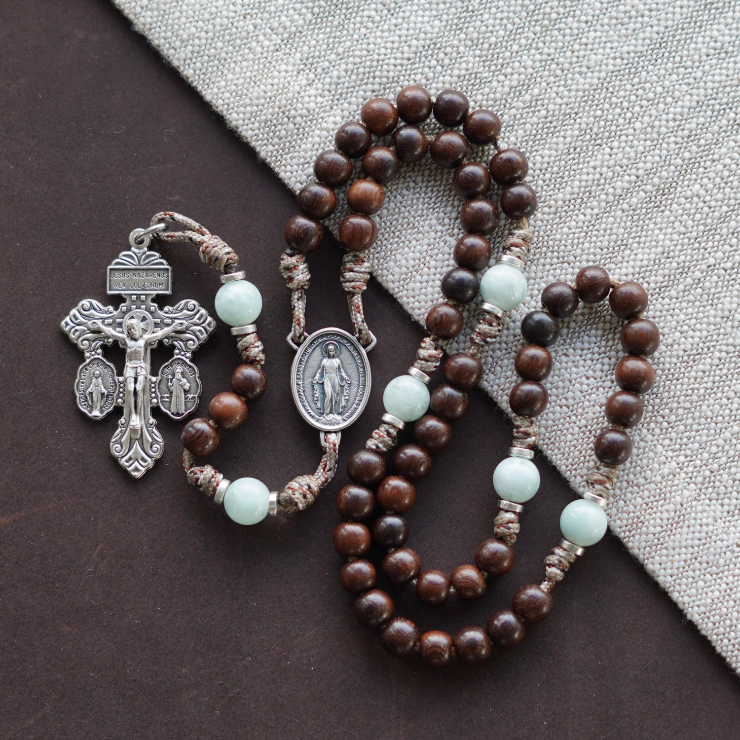 The Queen of Angels Rosary: Madre de Cacao, Green Moonstone, and the Litany of Mary