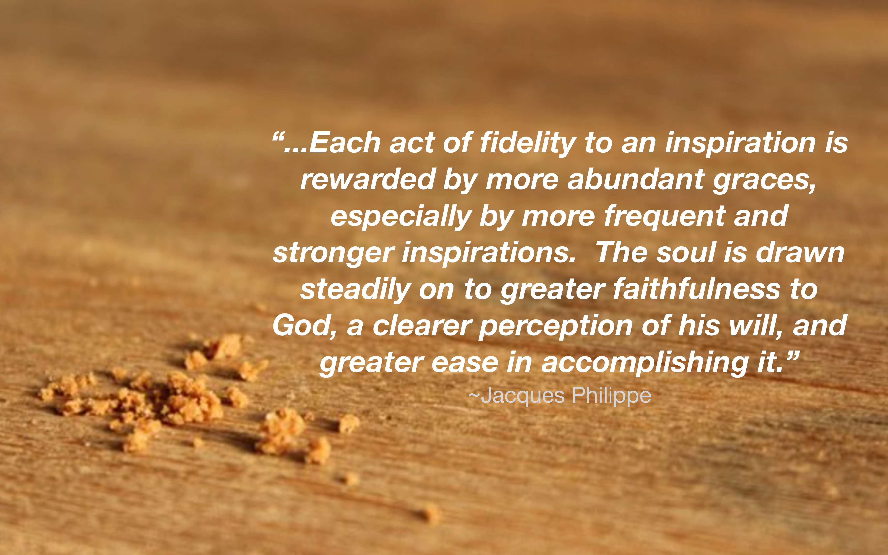 How God Moves Us - The Catholic Woodworker