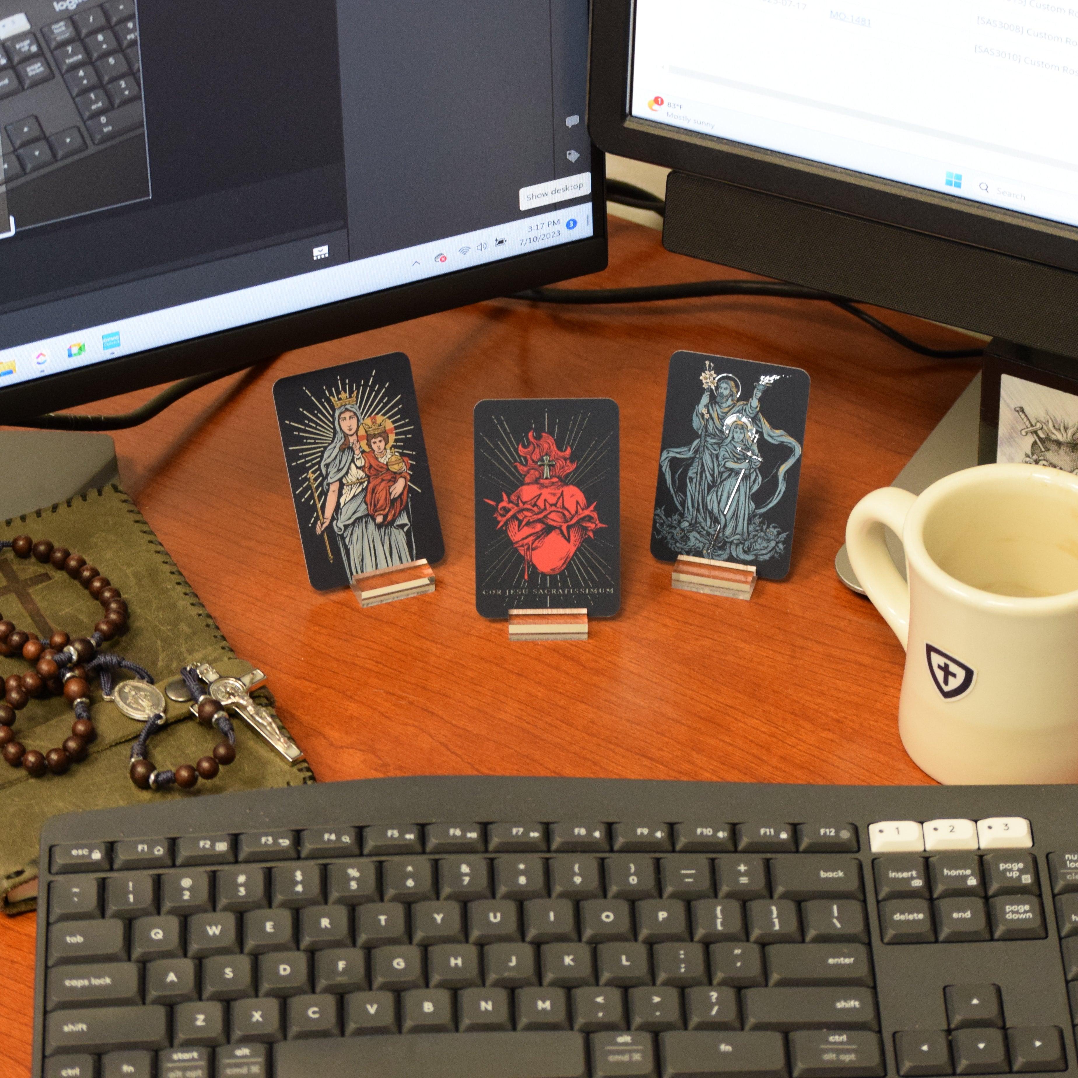 Illustrated Catholic Prayer Card Sets | The Catholic Woodworker - The Catholic Woodworker