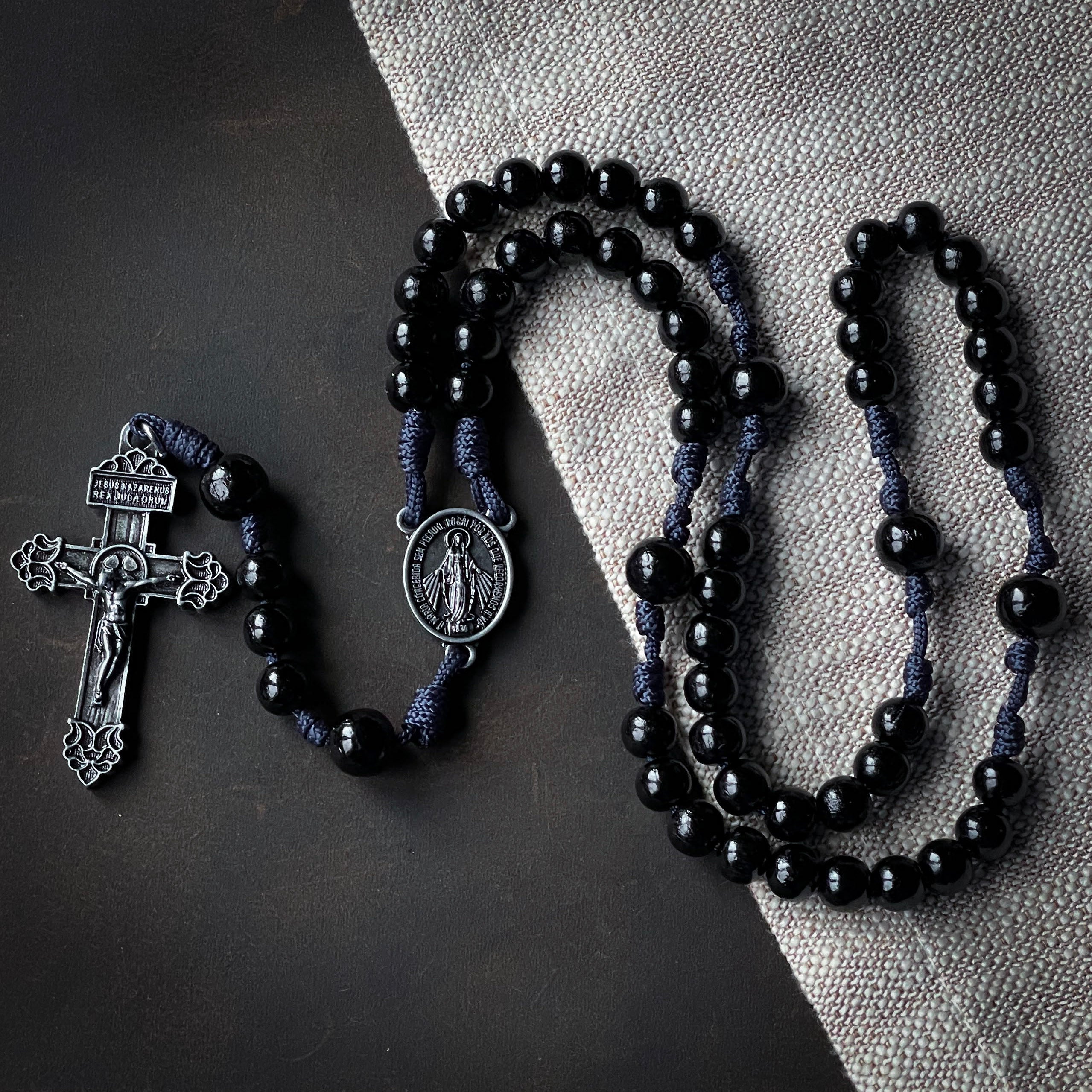 Handmade Wooden Rosary - Humility Design