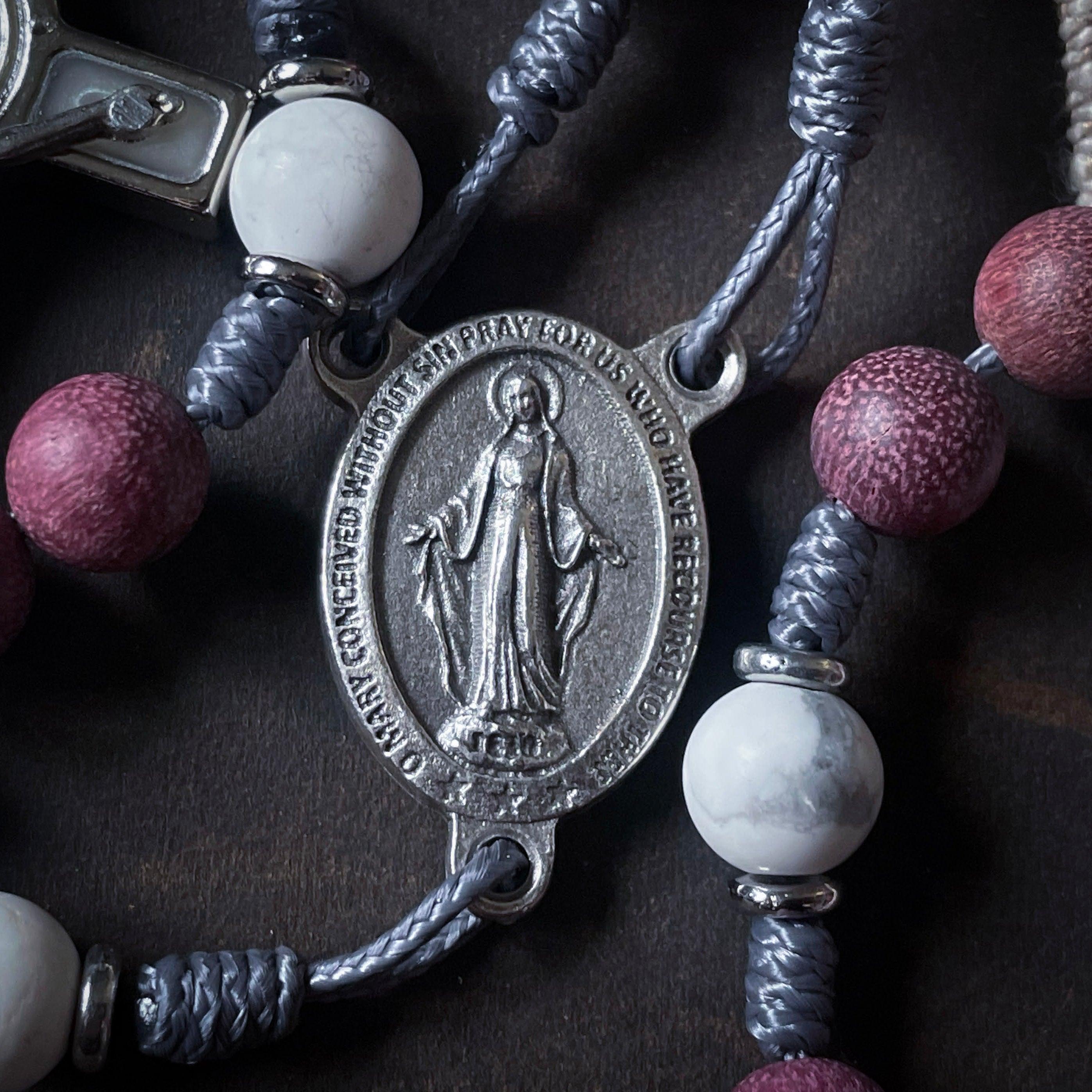 Handmade Wooden Rosary - Purity Design - The Catholic Woodworker