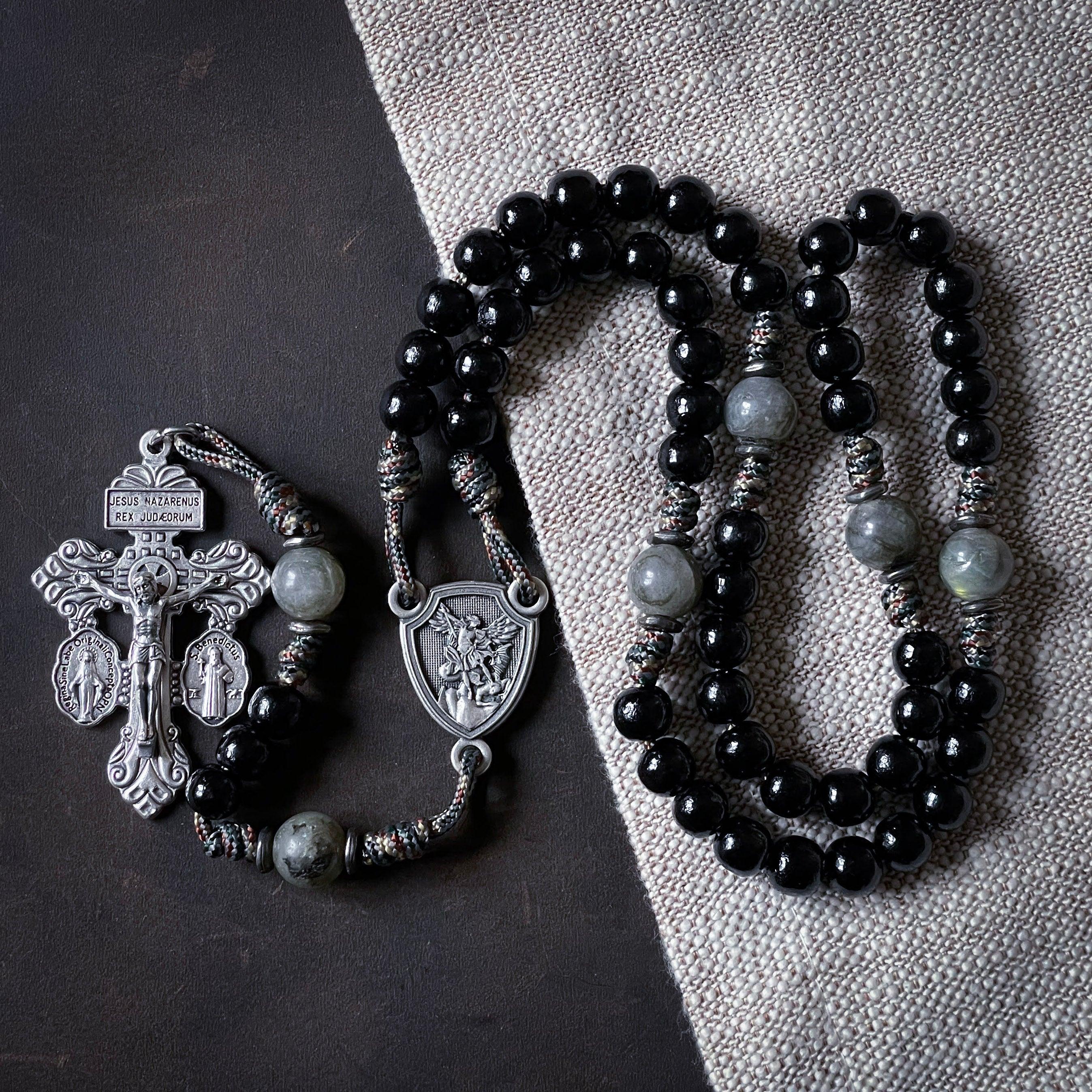 PRE-ORDER - Handmade Wooden Rosary - Protector Design - The Catholic Woodworker