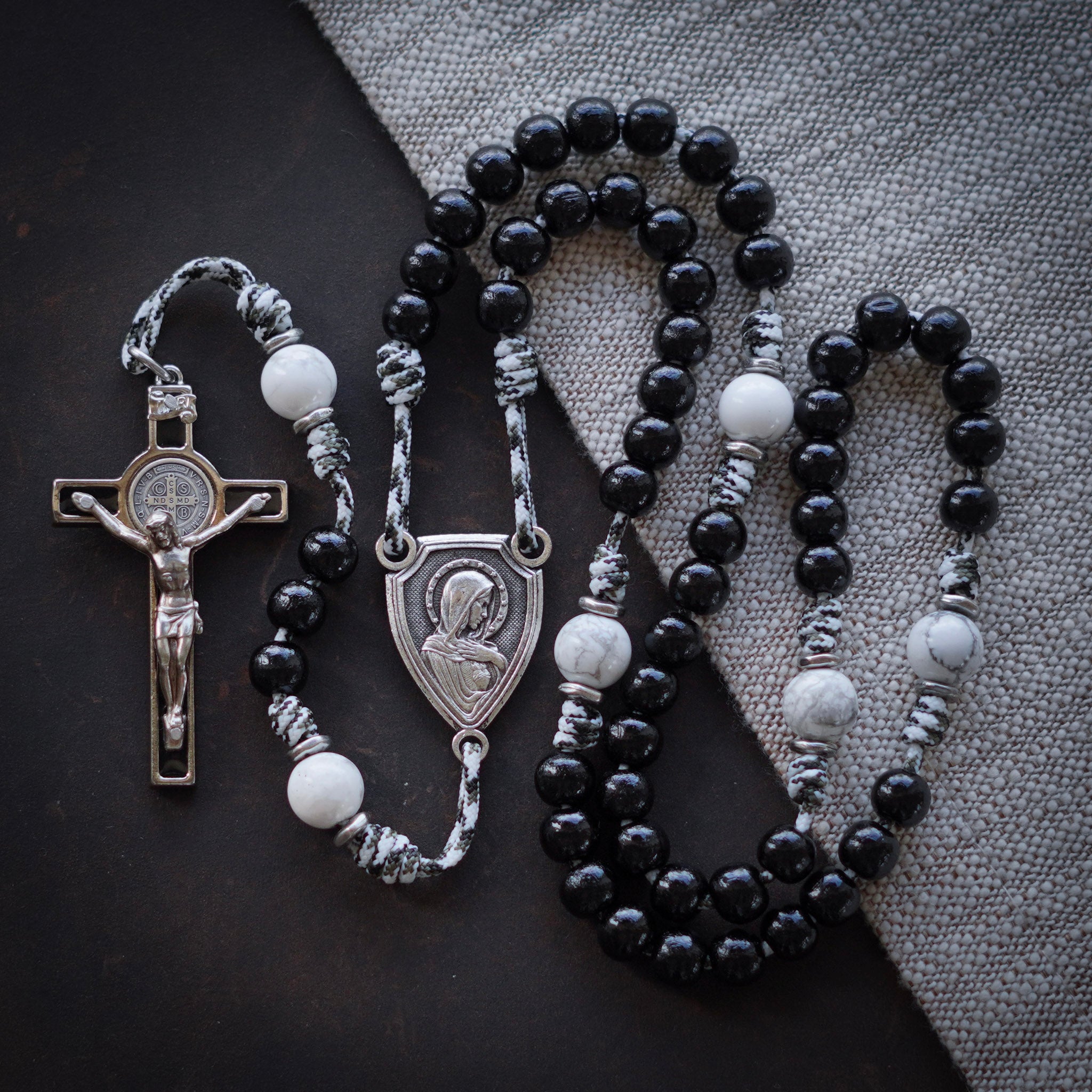 Handmade Wooden Rosary - Clarity Design