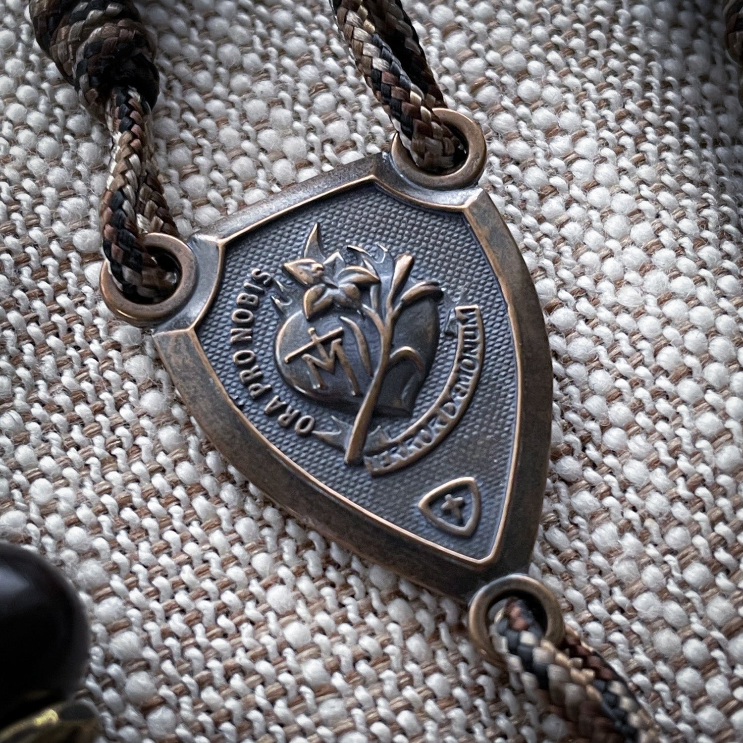 Handmade Wooden Rosary - Terror of Demons Design - Silicon Bronze