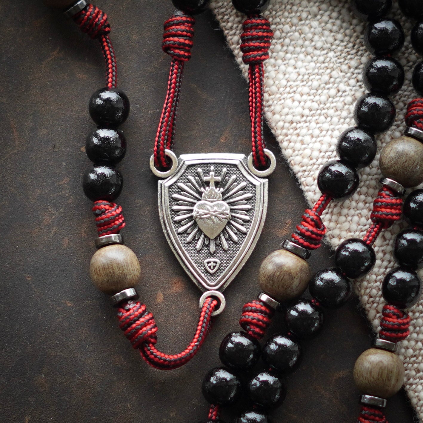 Handmade Wooden Rosary - Tabernacle Design