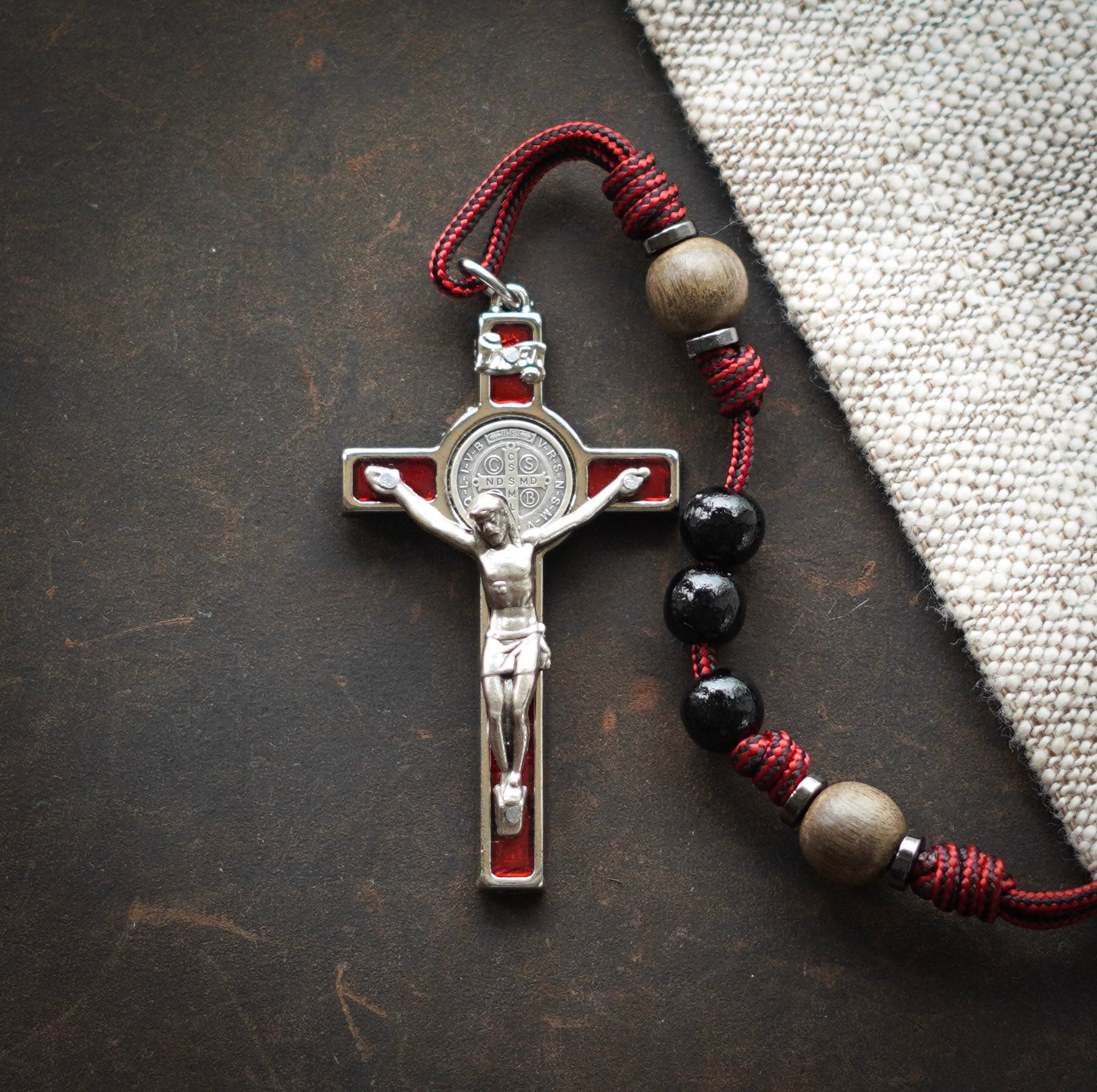 Handmade Wooden Rosary - Tabernacle Design