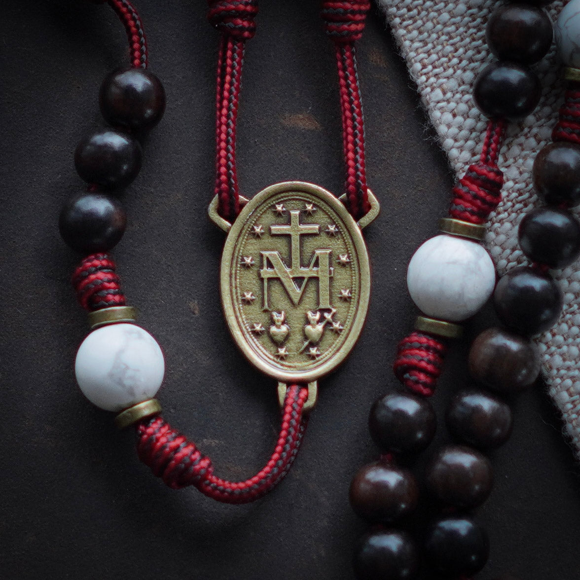 Handmade Wooden Rosary - Pope Leo XIV Design