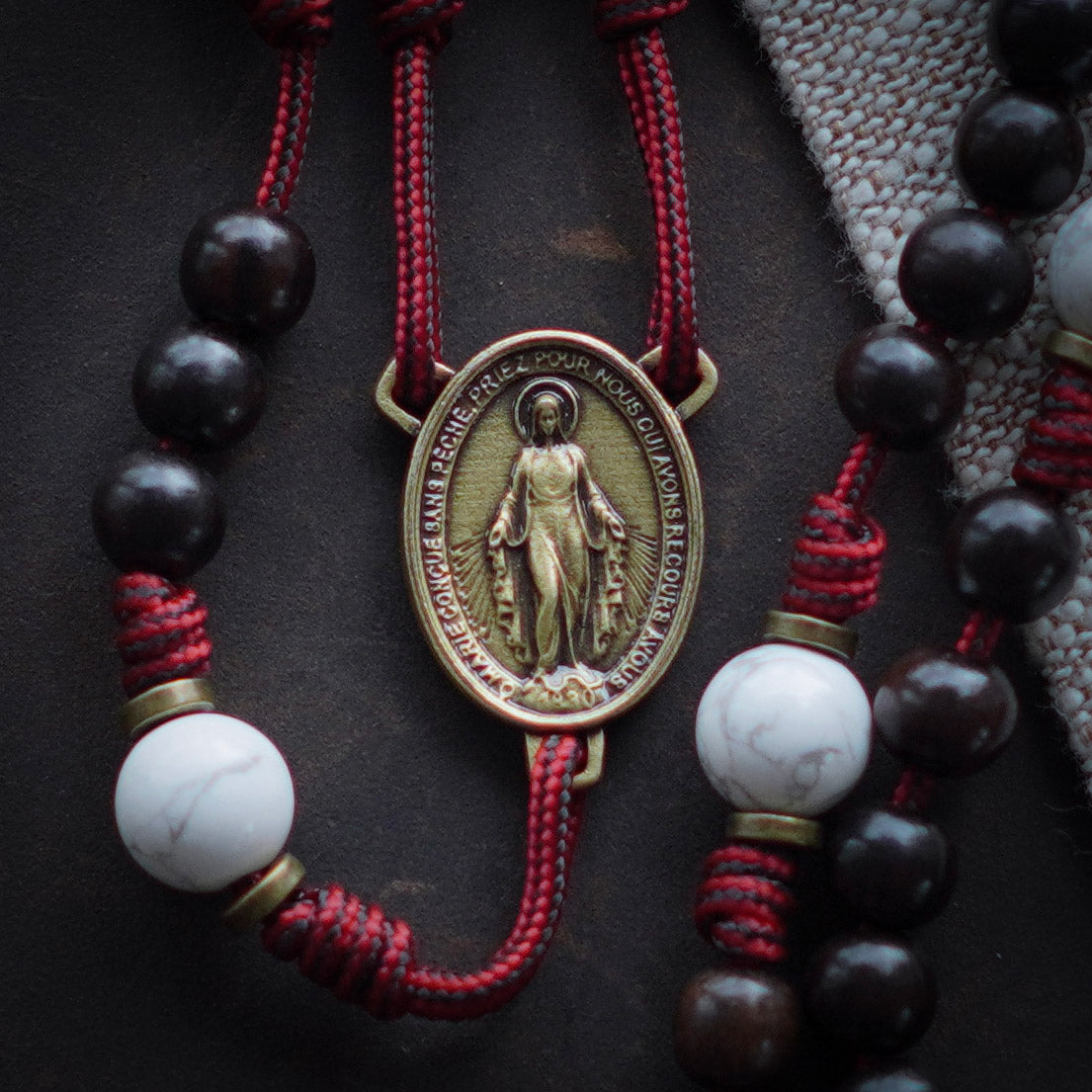 Handmade Wooden Rosary - Pope Leo XIV Design
