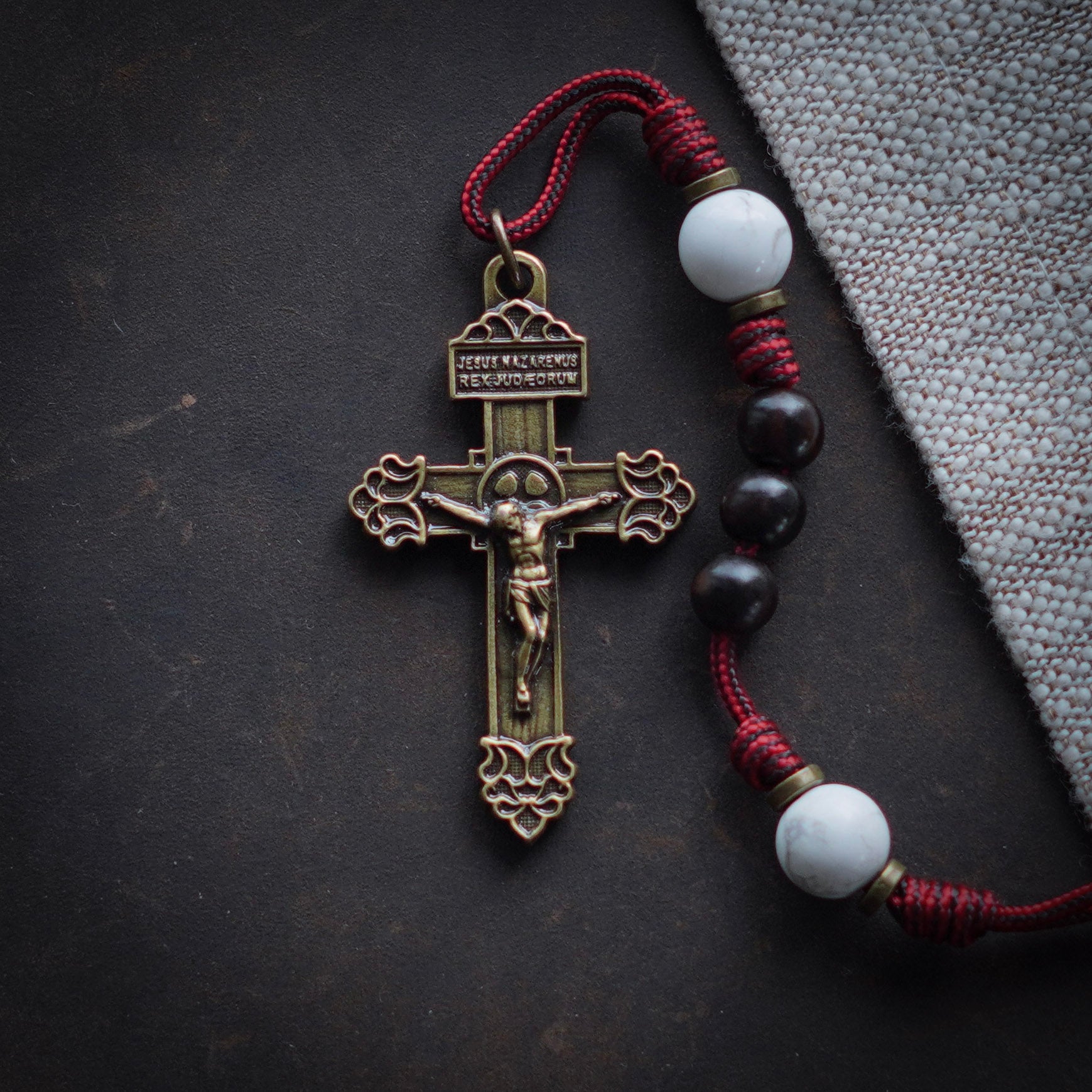 Handmade Wooden Rosary - Pope Leo XIV Design