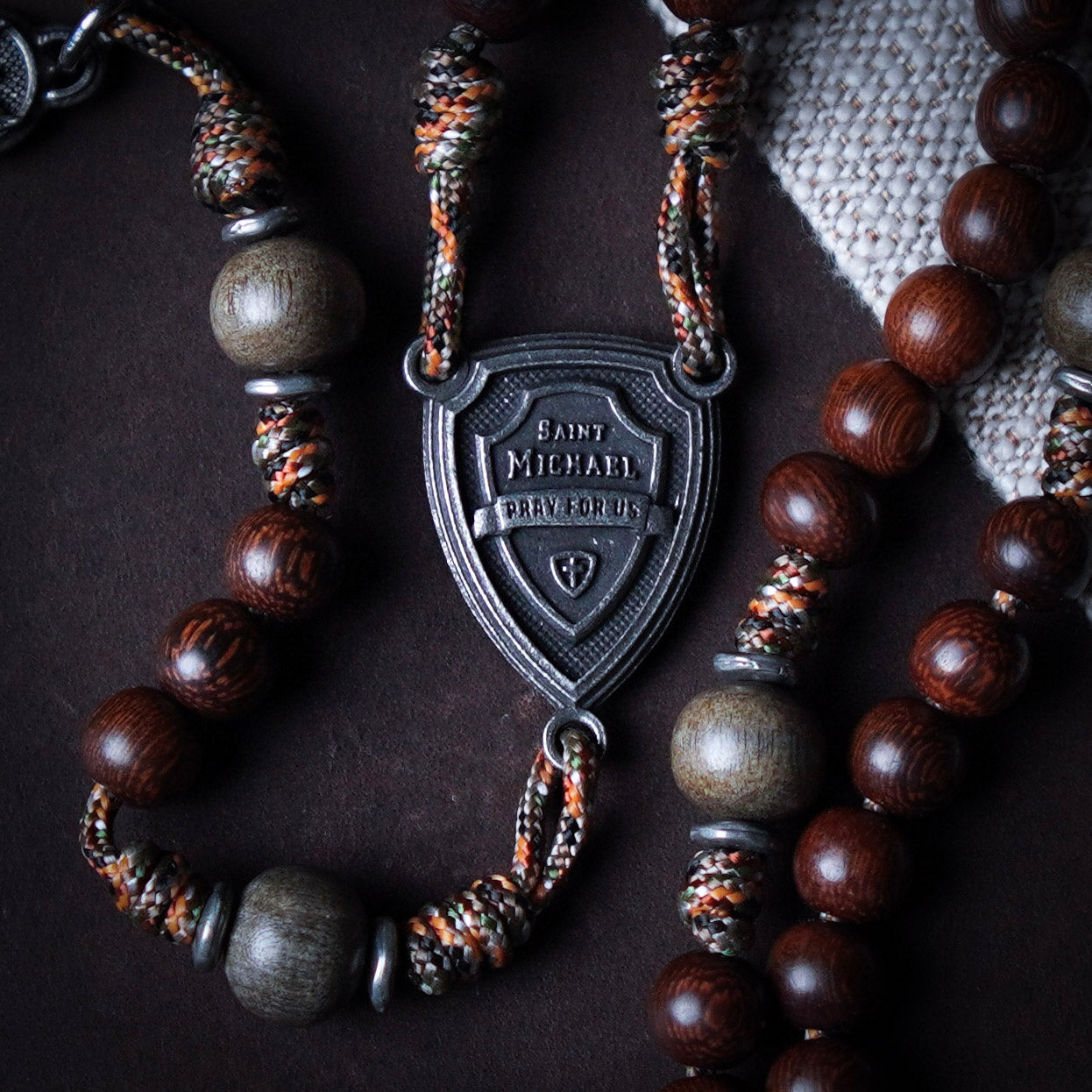 Handmade Wooden Rosary - Exodus 90 Design