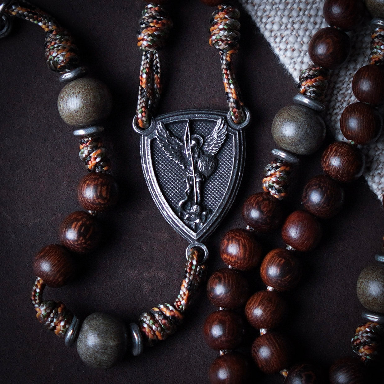 Handmade Wooden Rosary - Exodus 90 Design