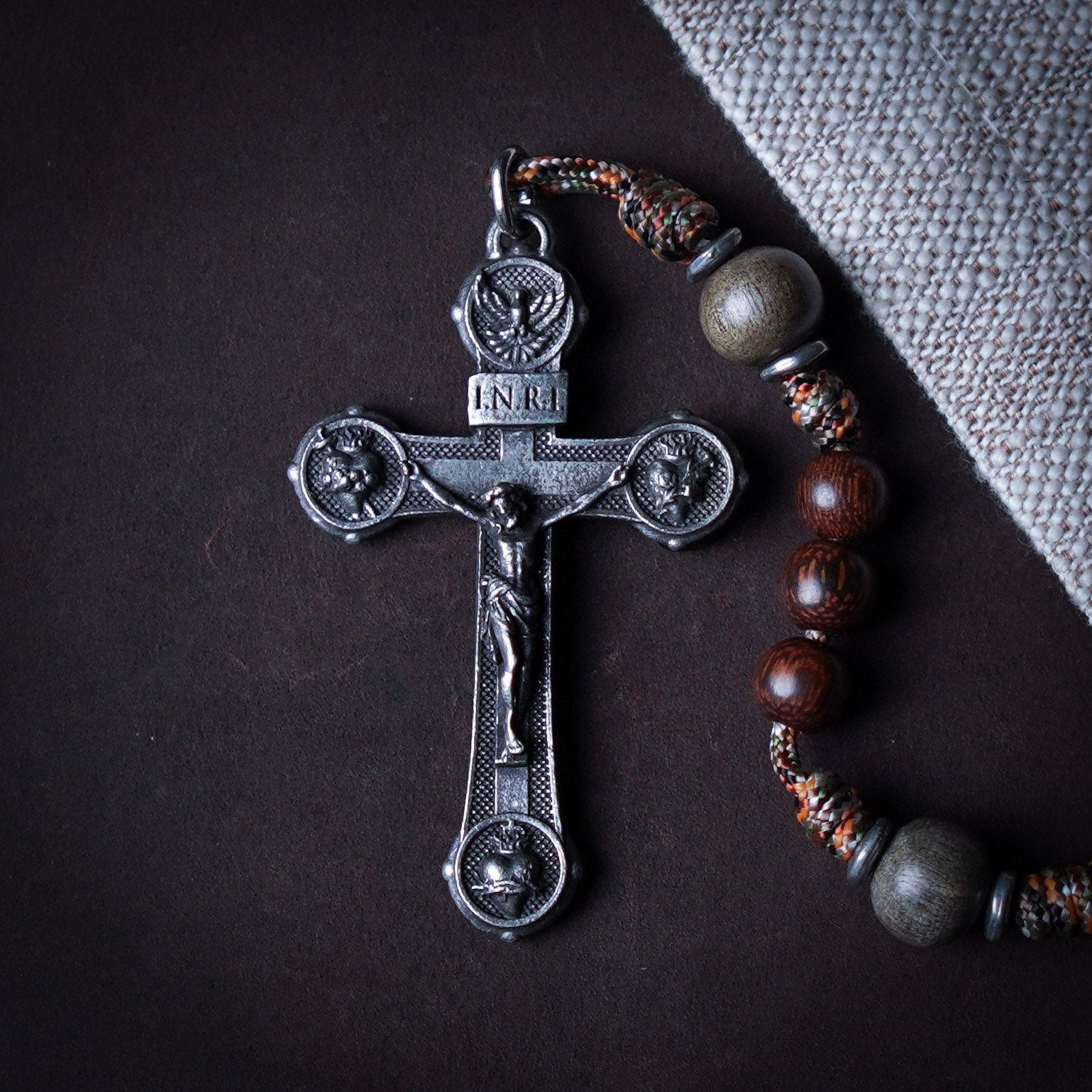Handmade Wooden Rosary - Exodus 90 Design