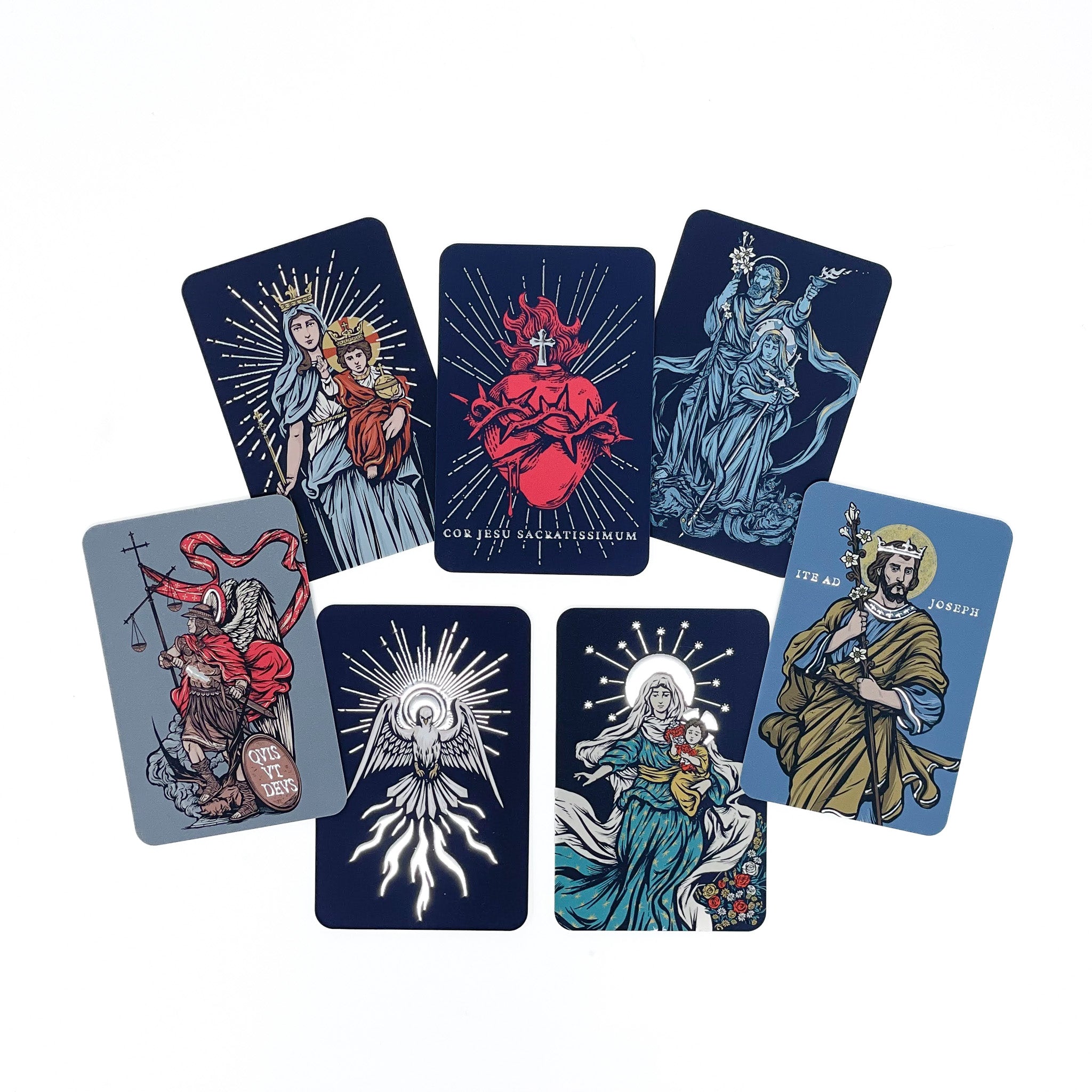 Individual Baritus Catholic Illustrated Prayer Cards - The Catholic Woodworker