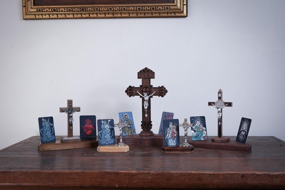 The entire Catholic Woodworker Home Altar Collection