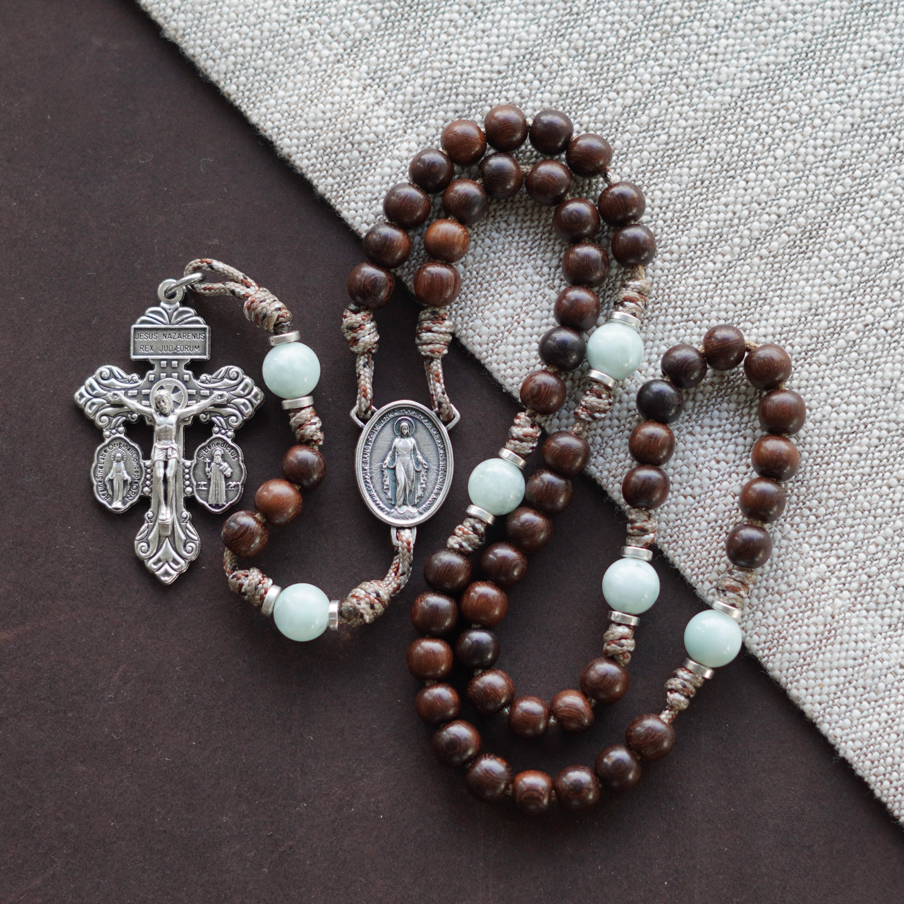 The Queen of Angels Rosary: Madre de Cacao, Green Moonstone, and the Litany of Mary