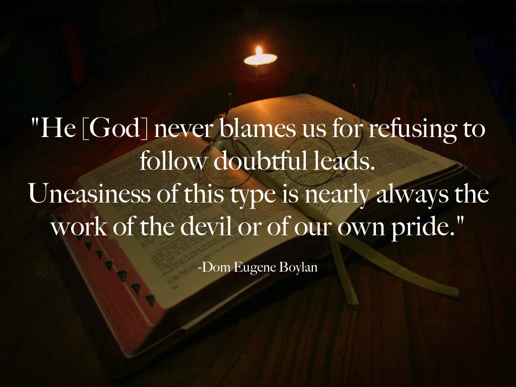 Don't Let Spiritual Reading Disturb Your Interior Peace! - The Catholic Woodworker