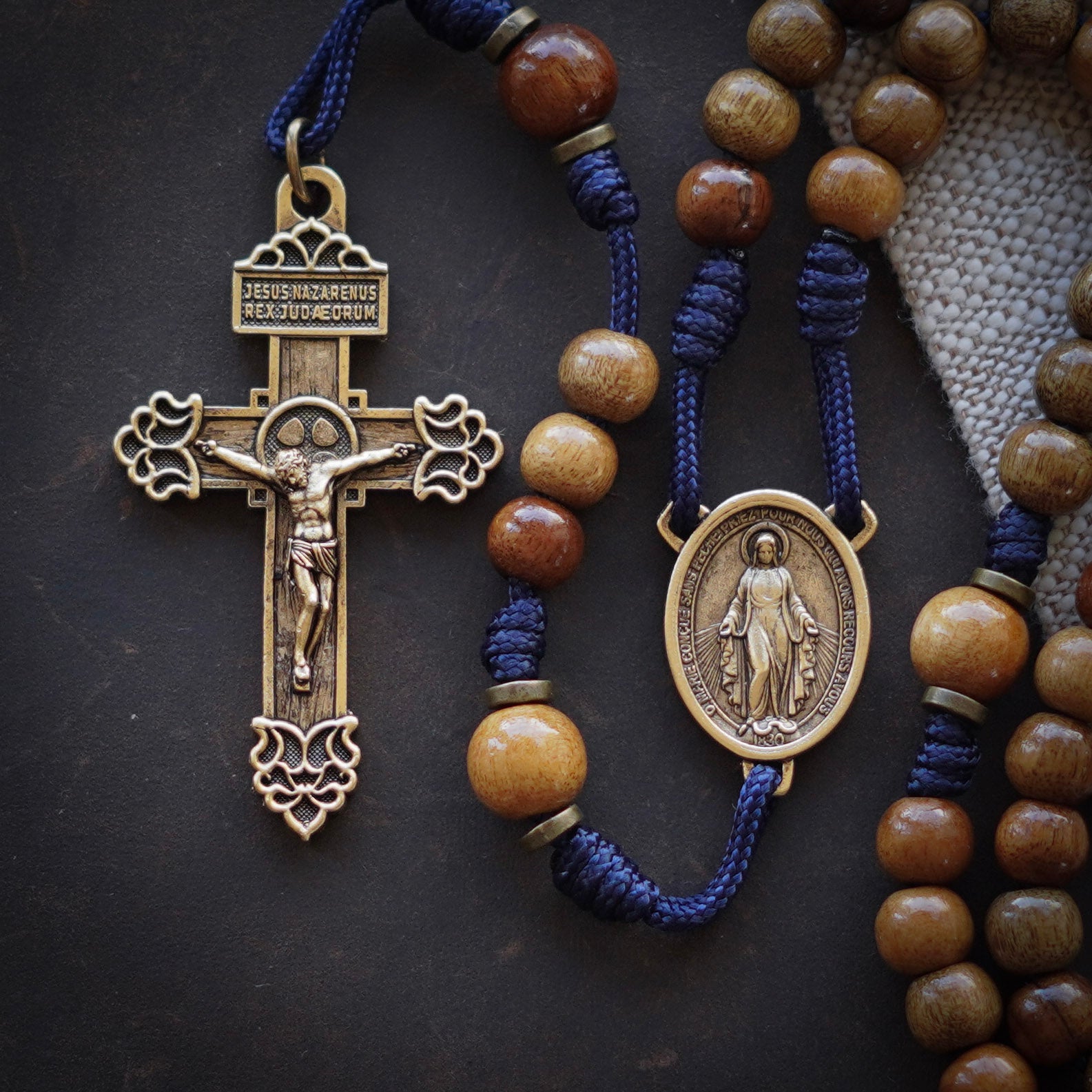 Our Lady, Arrayed in Gold Rosary