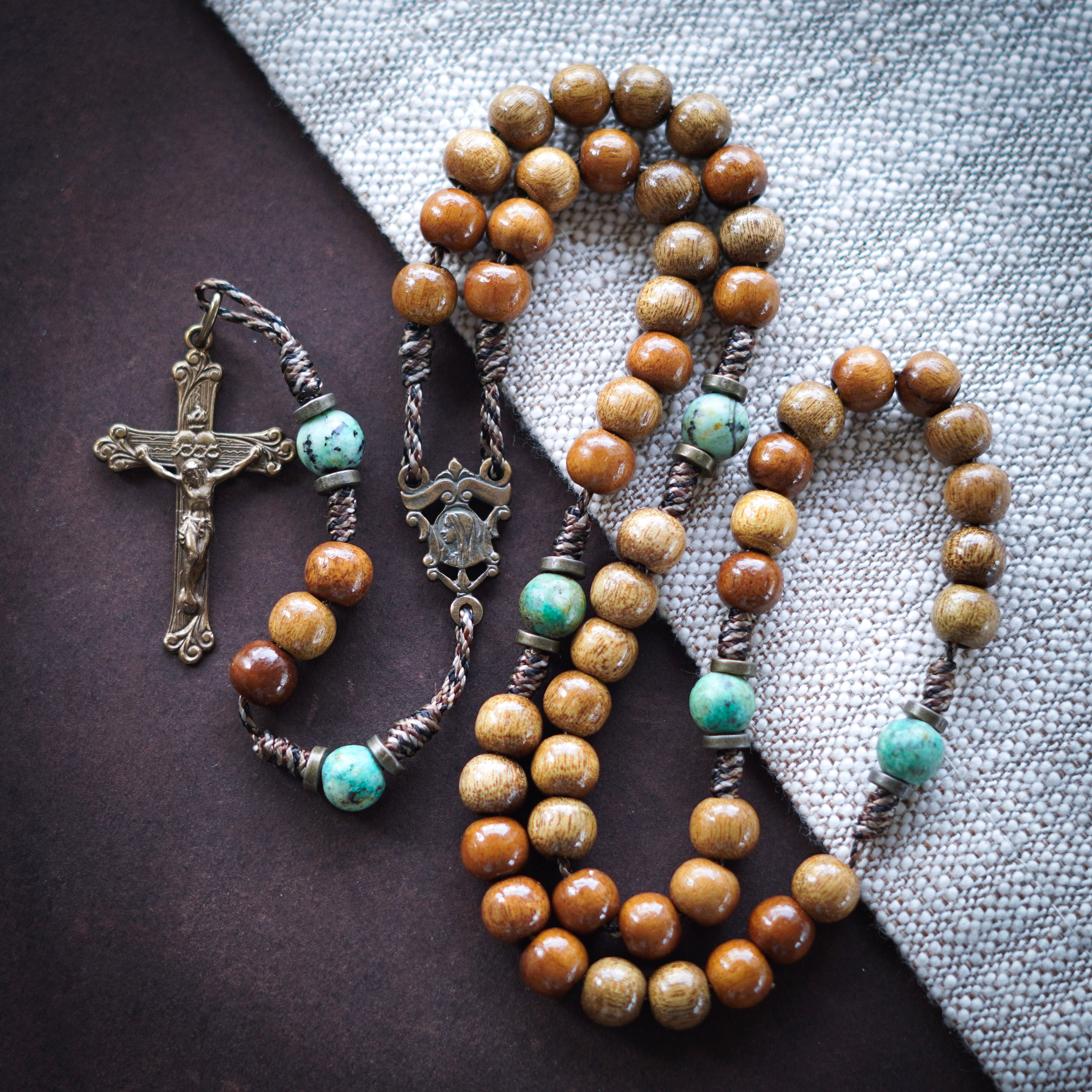 Handmade Wooden Genesis Rosary