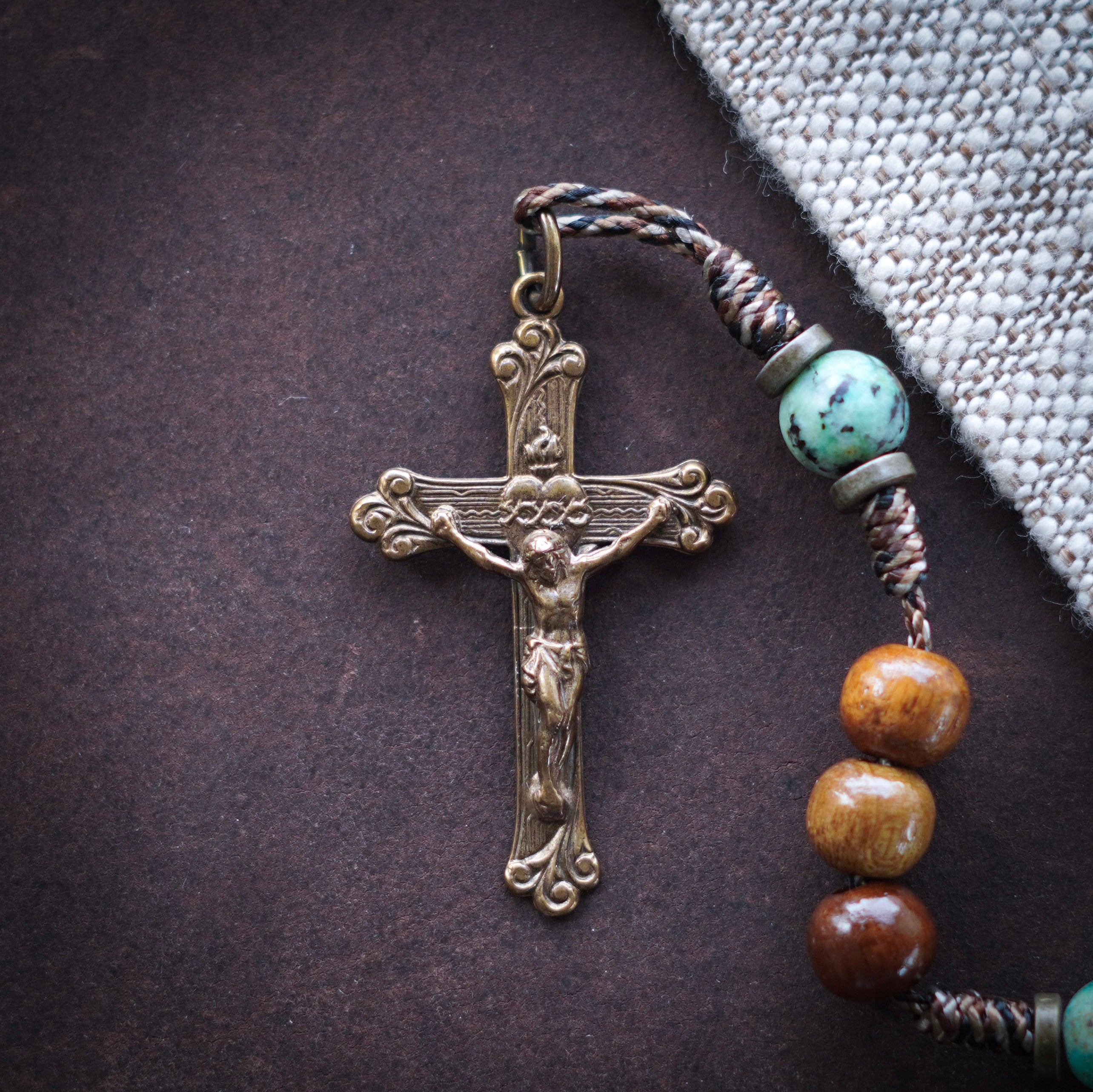 Handmade Wooden Genesis Rosary