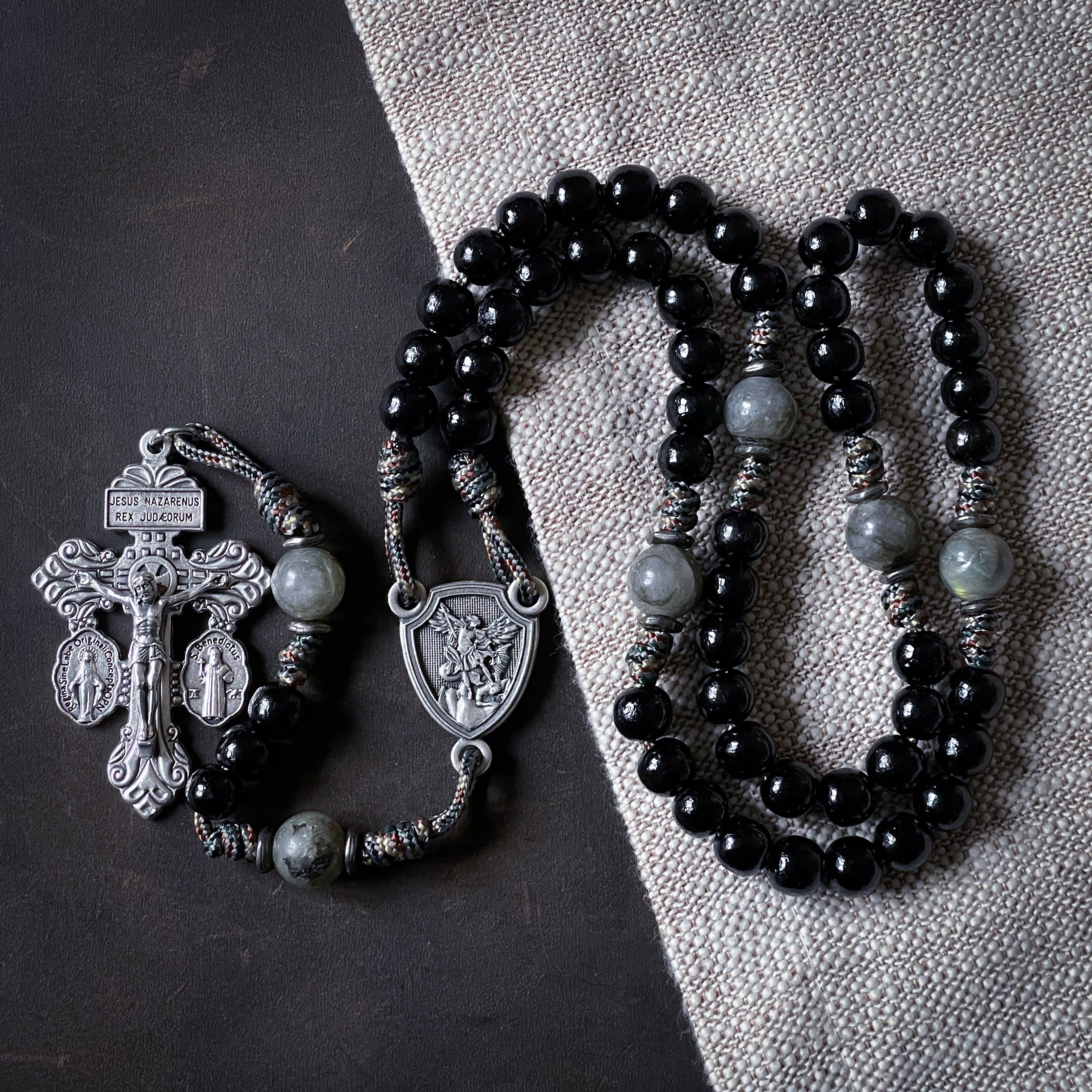 PRE-ORDER - Handmade Wooden Rosary - Protector Design