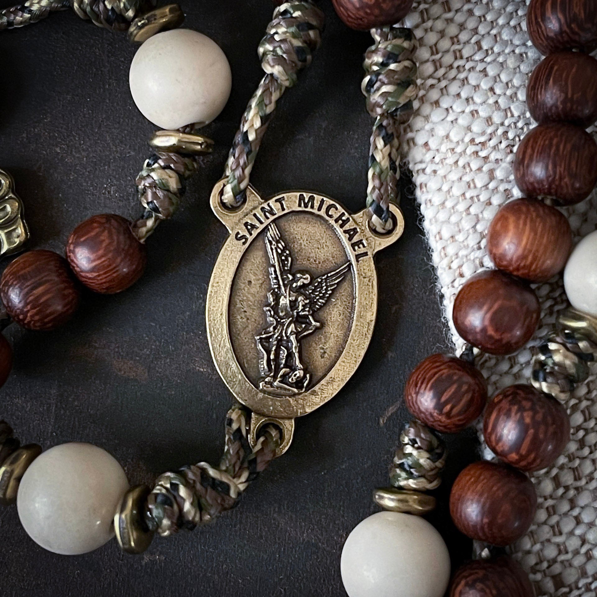 Handmade Wooden Rosary - Consoler of Souls Design