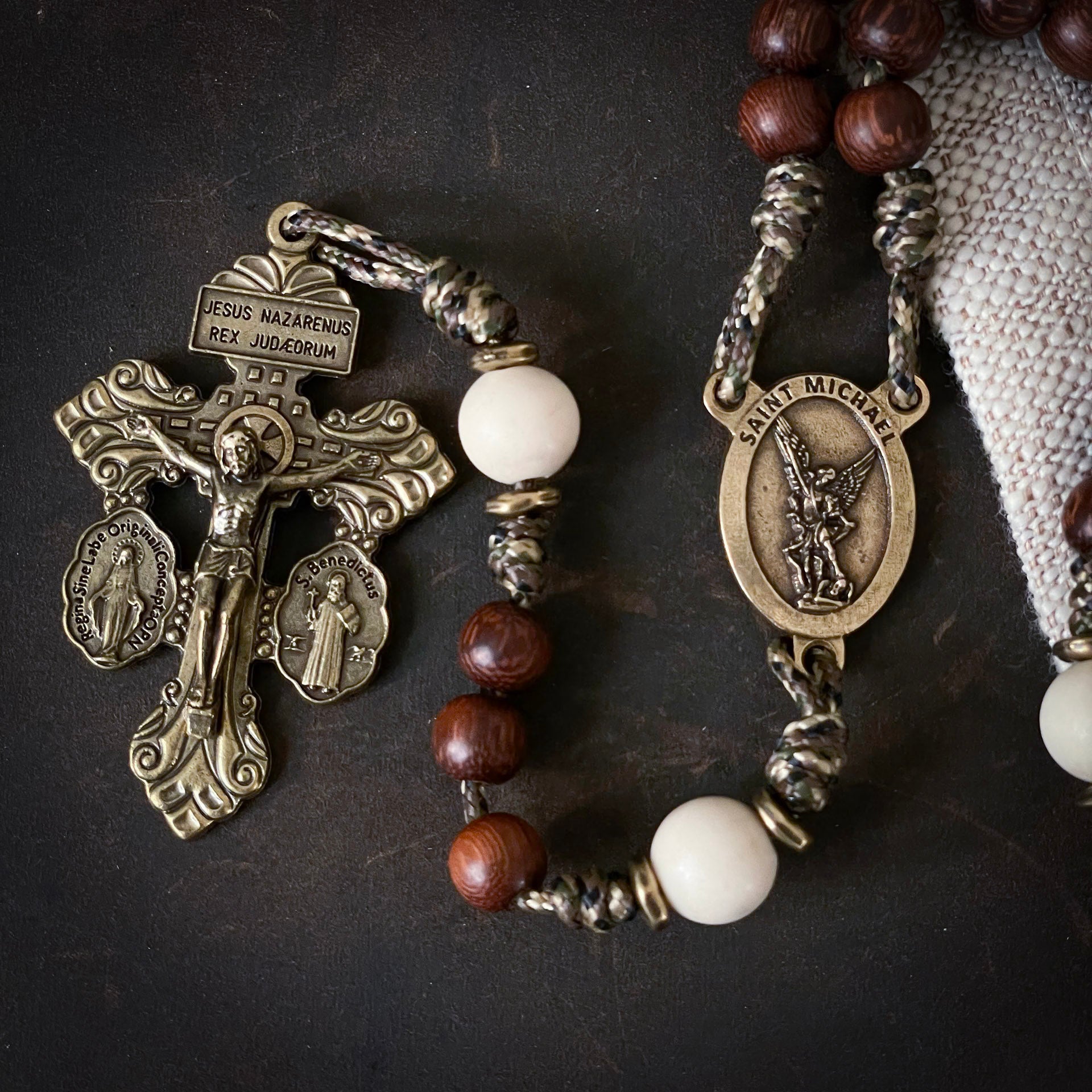 Handmade Wooden Rosary - Consoler of Souls Design