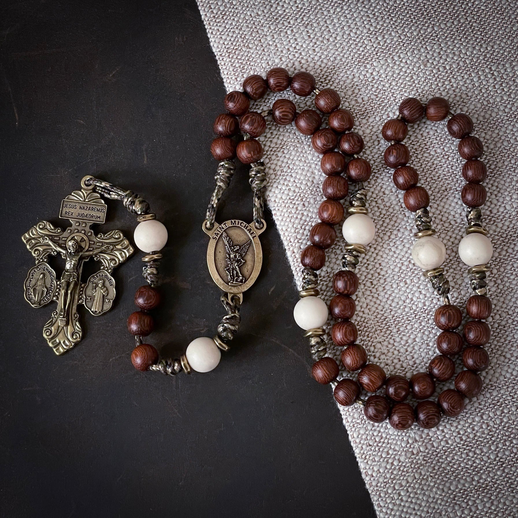 Handmade Wooden Rosary - Consoler of Souls Design