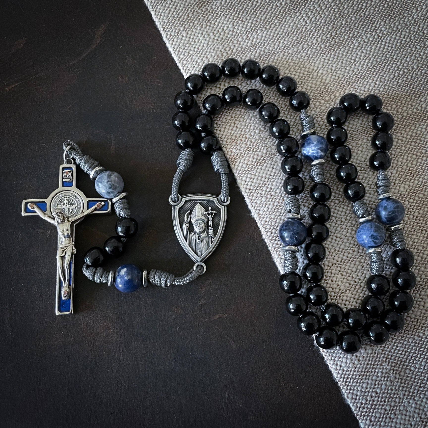 Handmade Wooden Rosary - Luminous Design