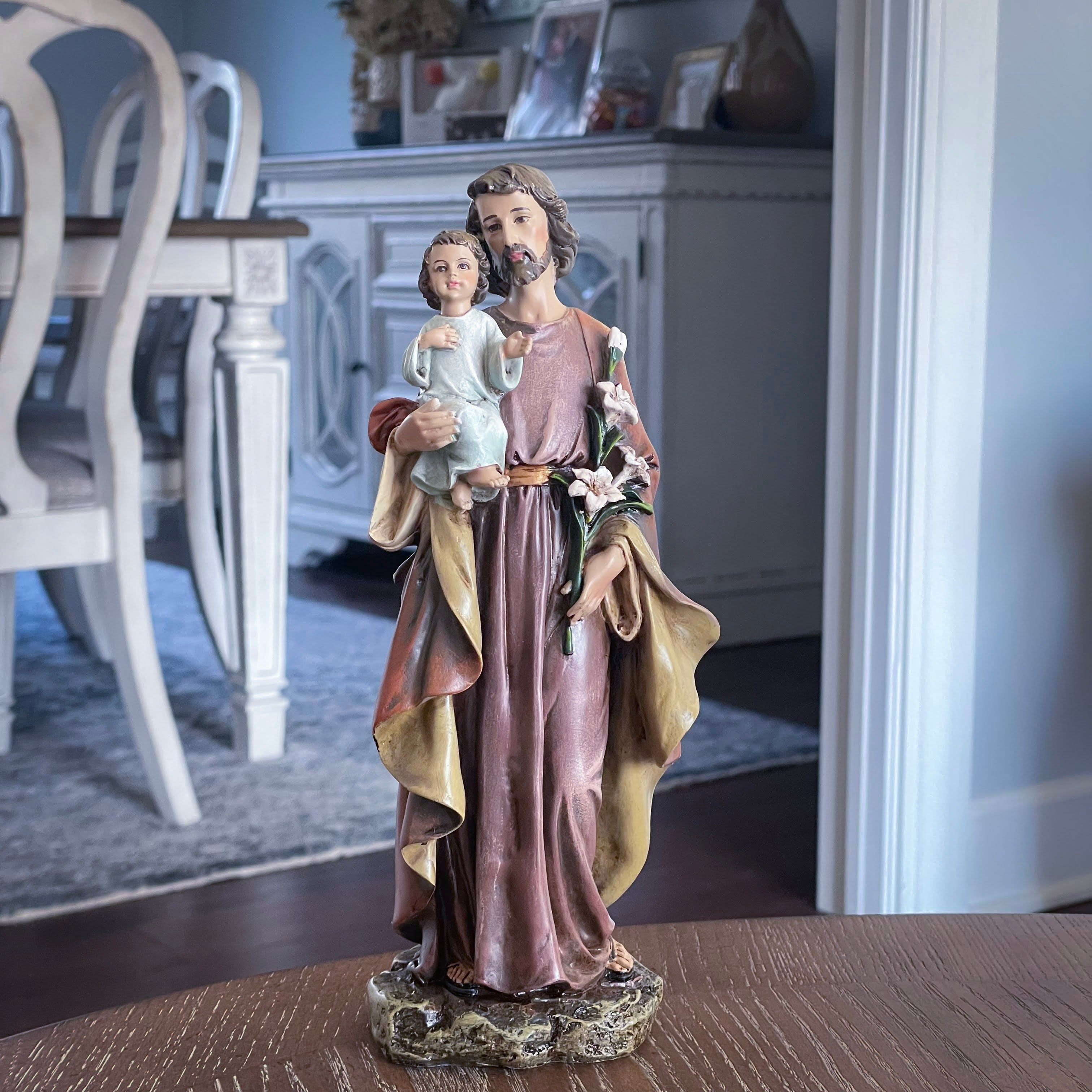 Hand-painted Statue - St. Joseph - 10 in