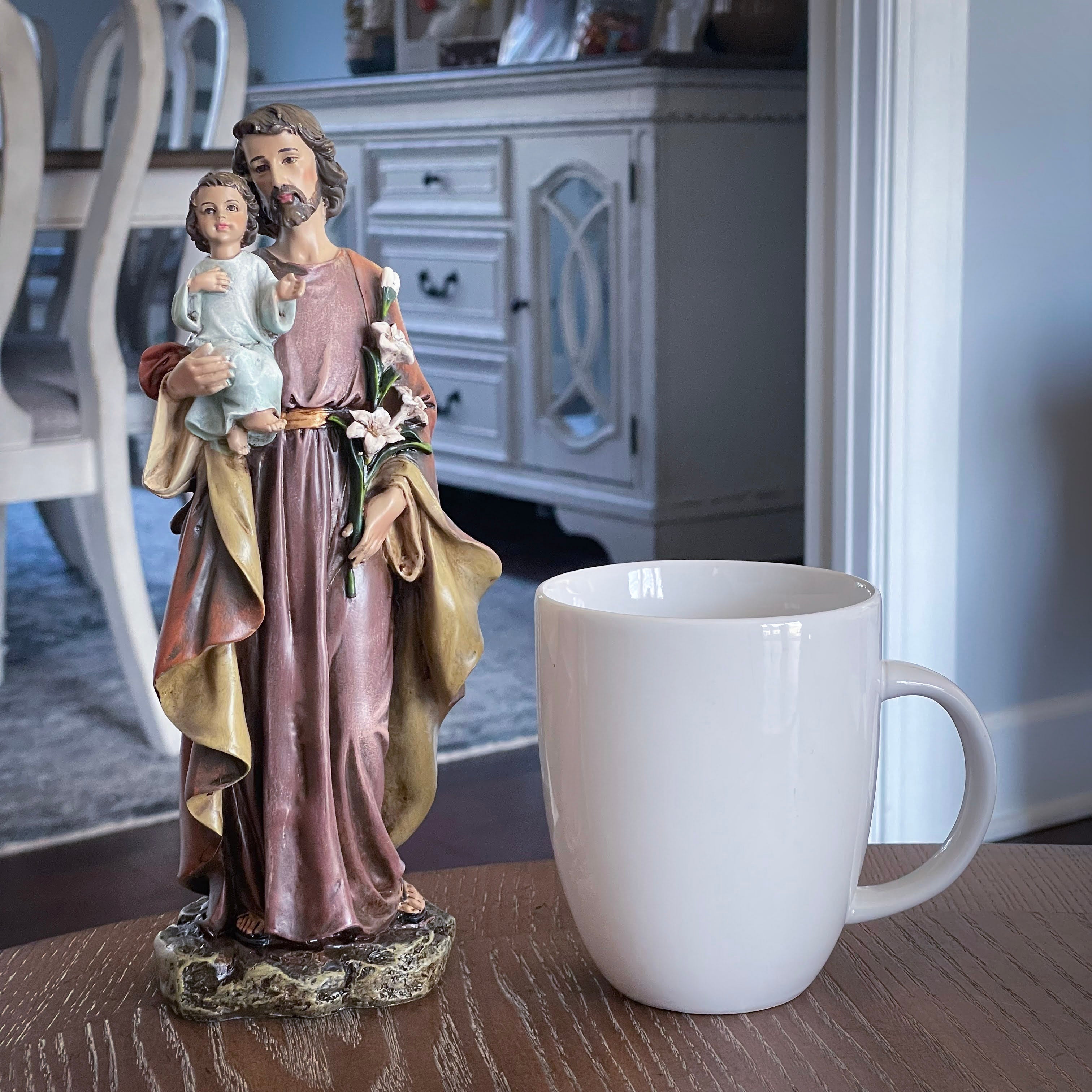 Hand-painted Statue - St. Joseph - 10 in