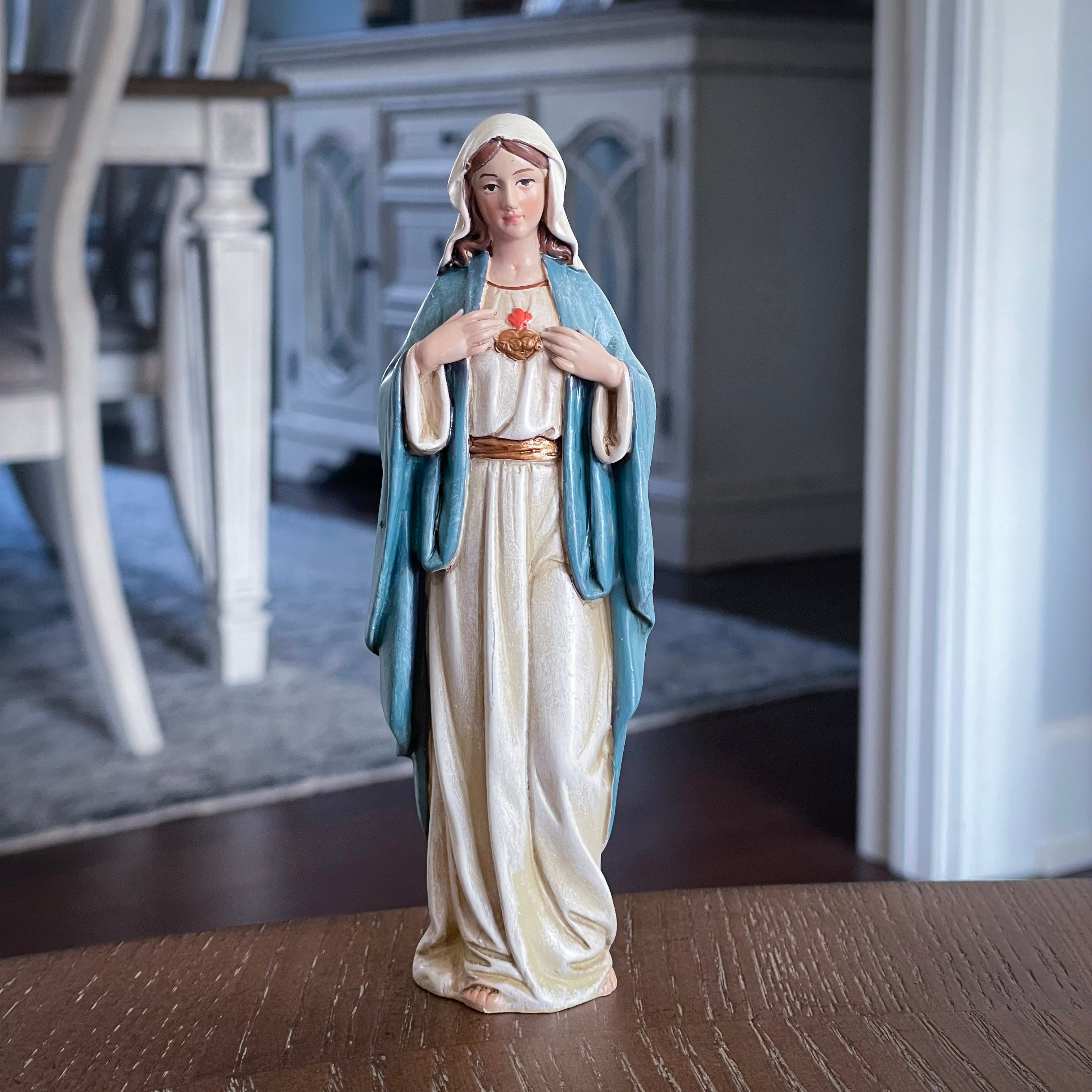 Hand-painted Statue - Immaculate Heart - 6 in