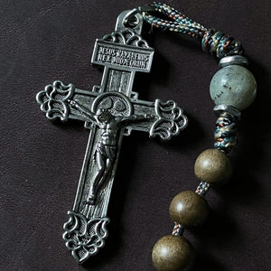 Handmade Wooden Rosary - Terror of Demons Design