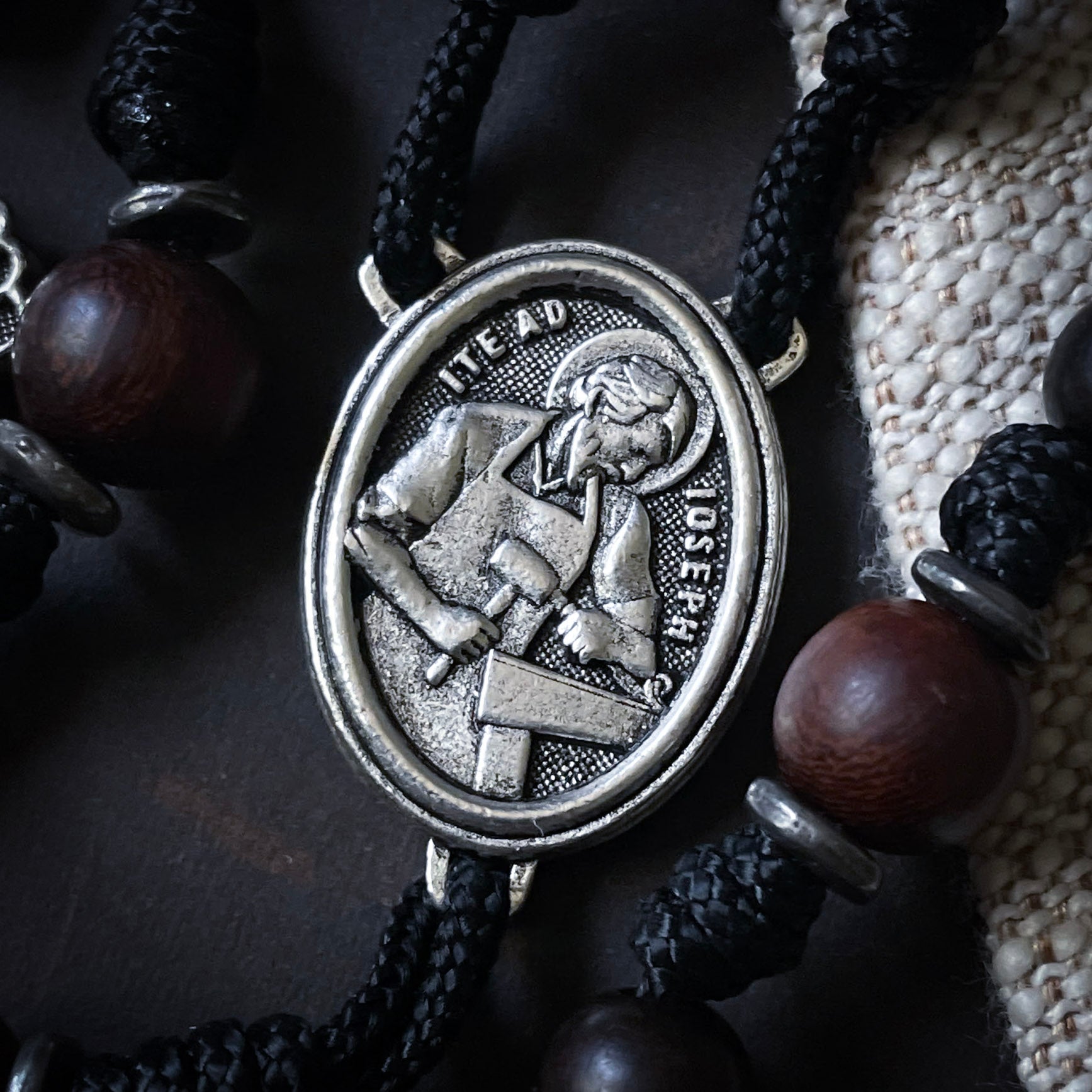 Handmade Wooden Rosary - St. Joseph the Worker - Official Rosary of The Catholic Gentleman