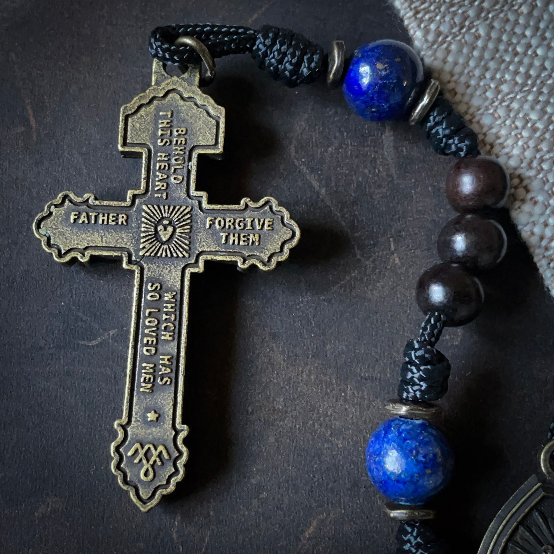 Handmade Wooden Rosary - Morning Star Design