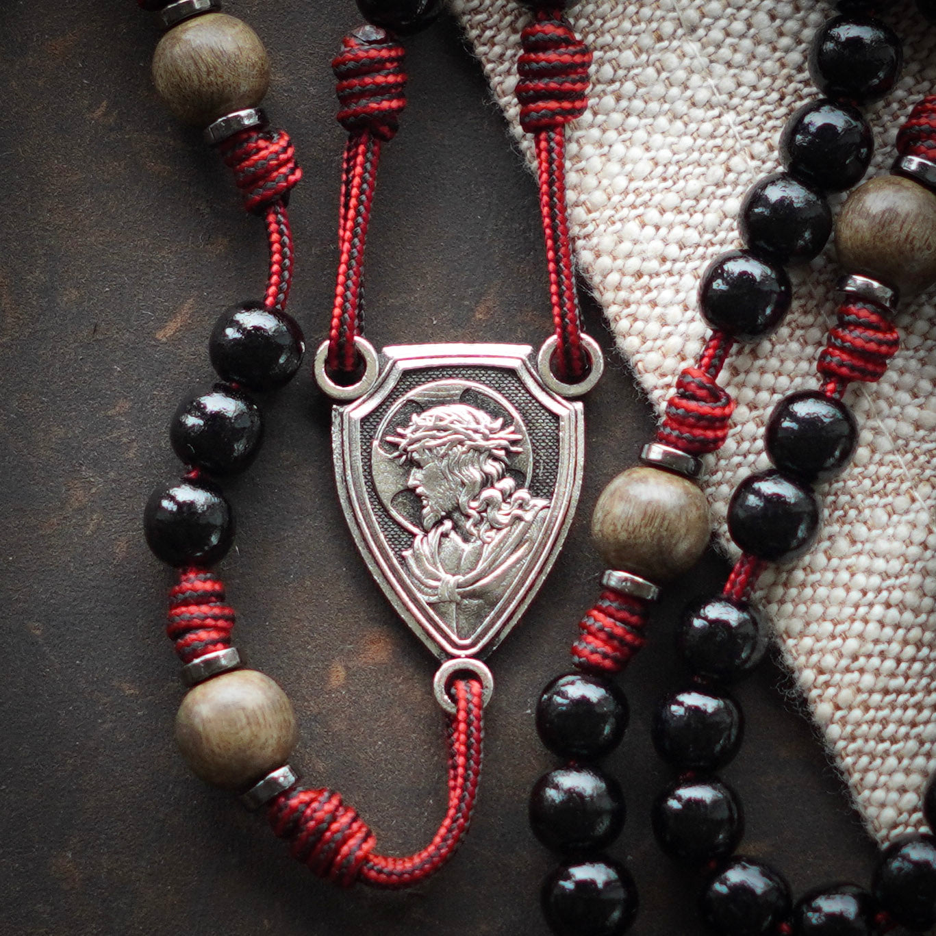 Handmade Wooden Rosary - Tabernacle Design