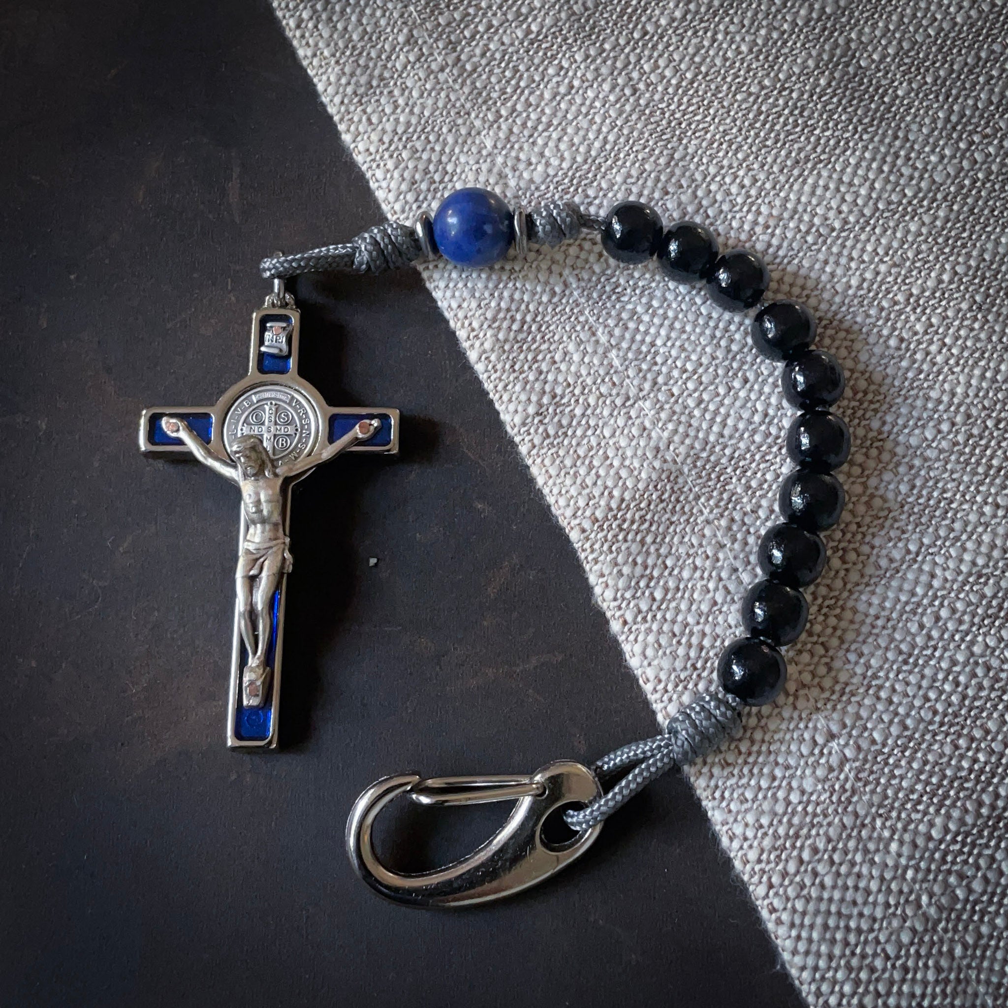 Handmade Wooden Pocket Rosary - Luminous Design