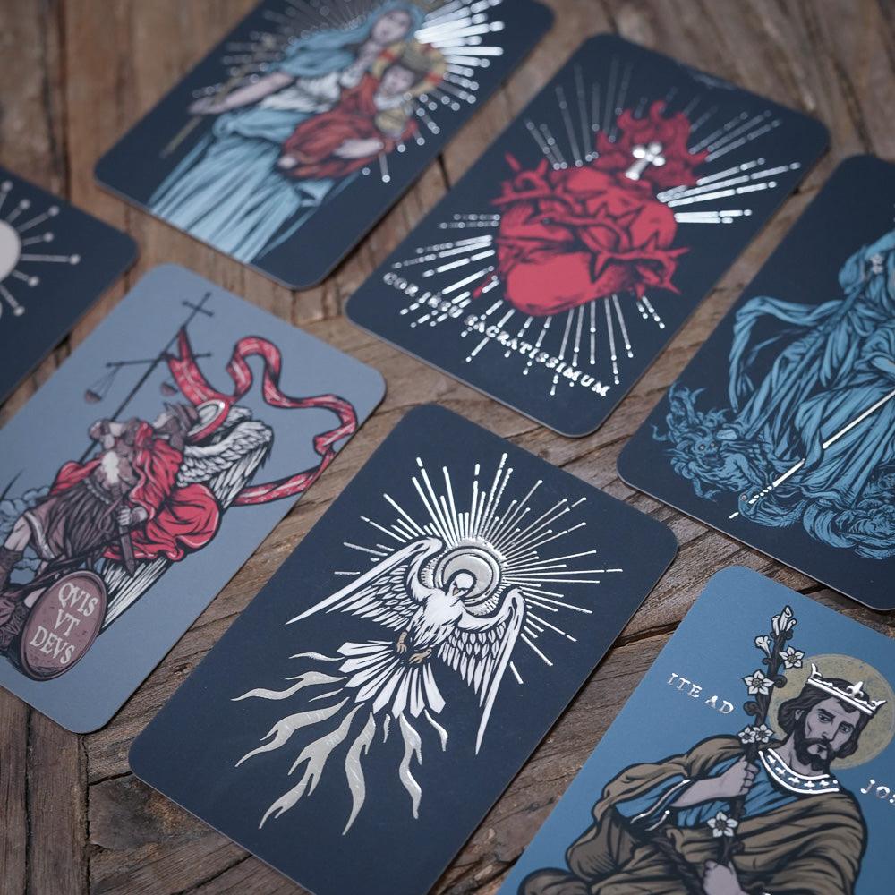 Illustrated Catholic Prayer Card Set