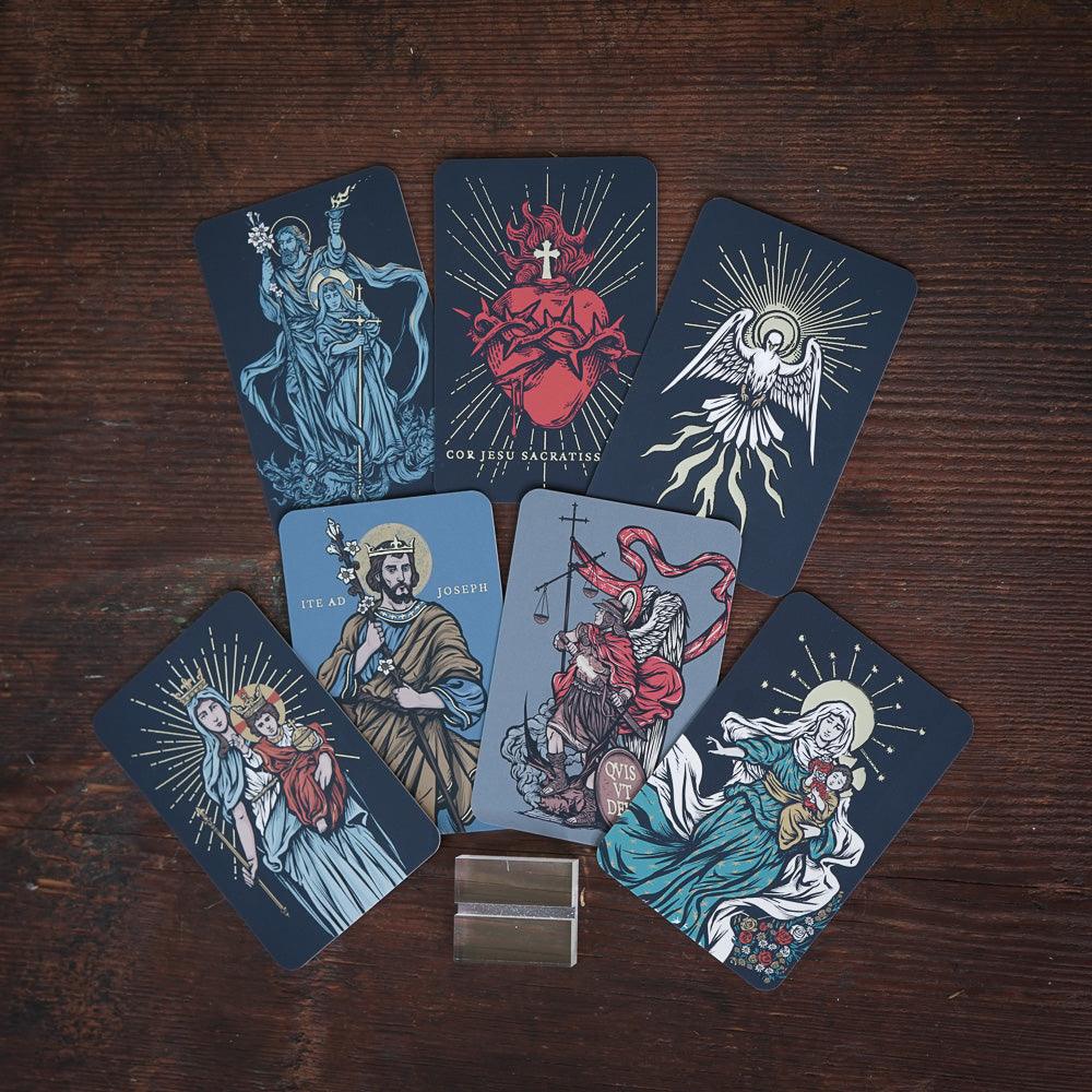 Illustrated Catholic Prayer Card Set