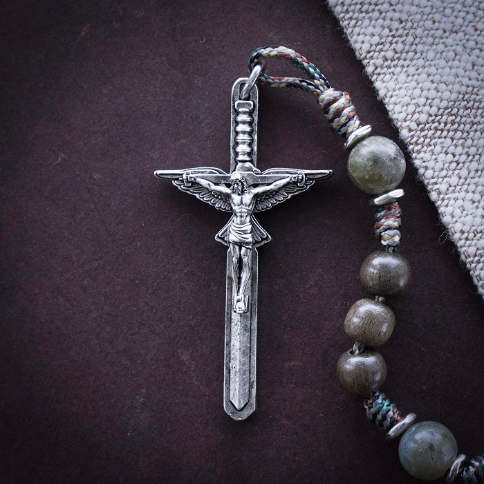 Handmade St. Joseph Terror of Demons Rosary | The Catholic Woodworker