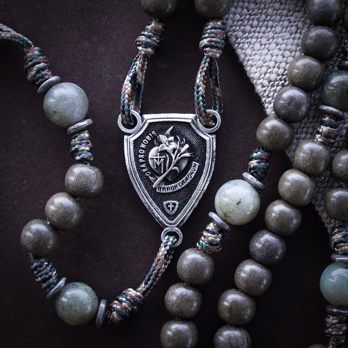 Handmade St. Joseph Terror of Demons Rosary | The Catholic Woodworker