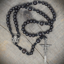 Handmade Wooden Rosary - Shield of Faith Design