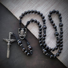 Handmade Wooden Rosary - Shield of Faith Design