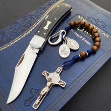 Handmade Wooden Pocket Rosary - Wisdom Design
